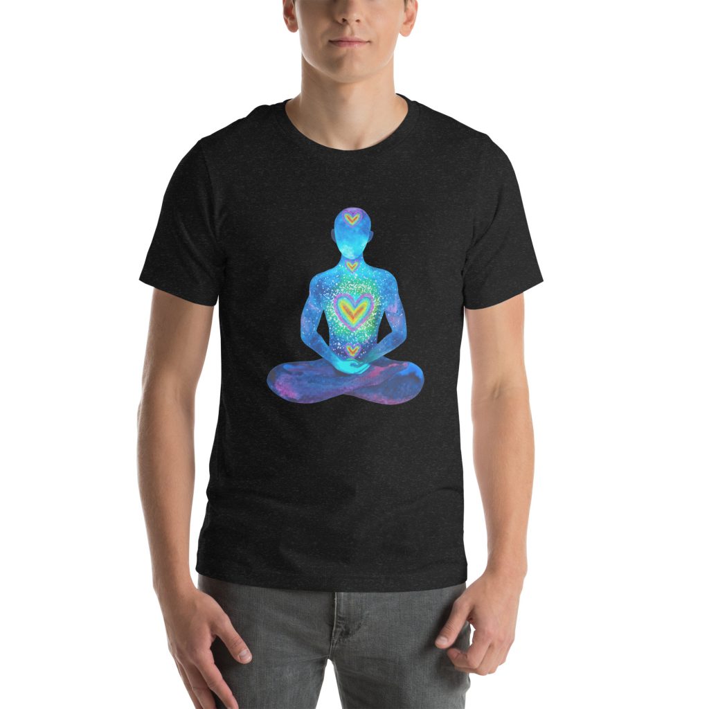 Unisex Yoga T-shirt (Sukhasana)