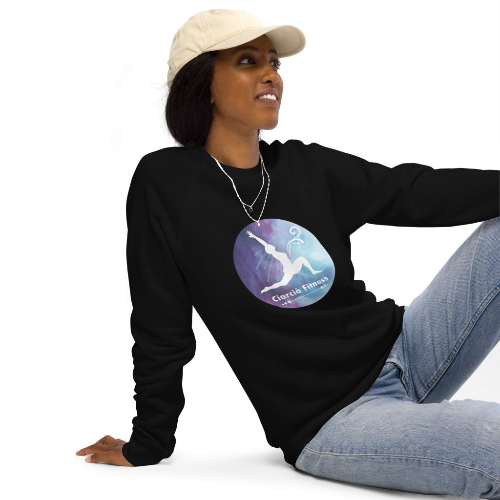 Unisex Organic Cotton Raglan Sweatshirt (Ciarcia Fitness)