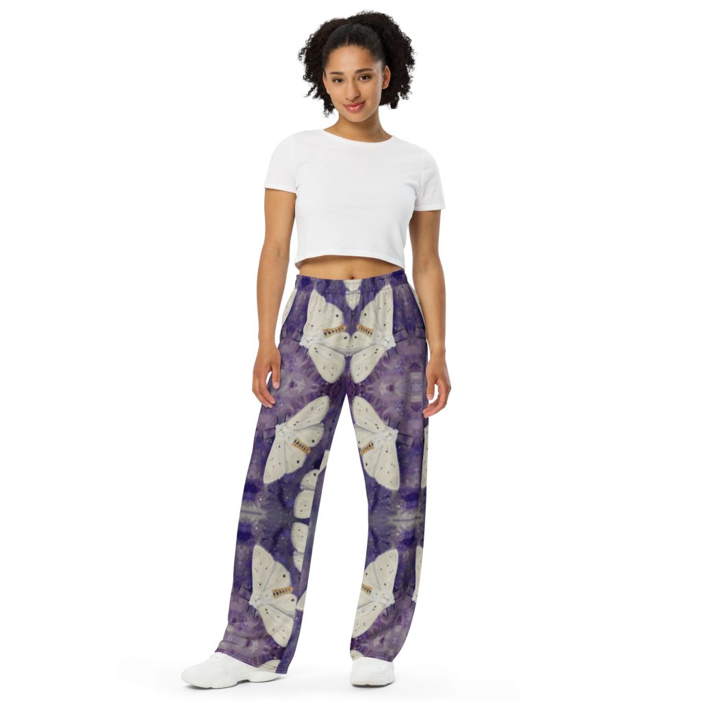 All-over print unisex wide-leg pants