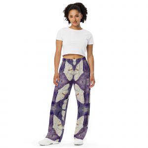 All-over print unisex wide-leg pants