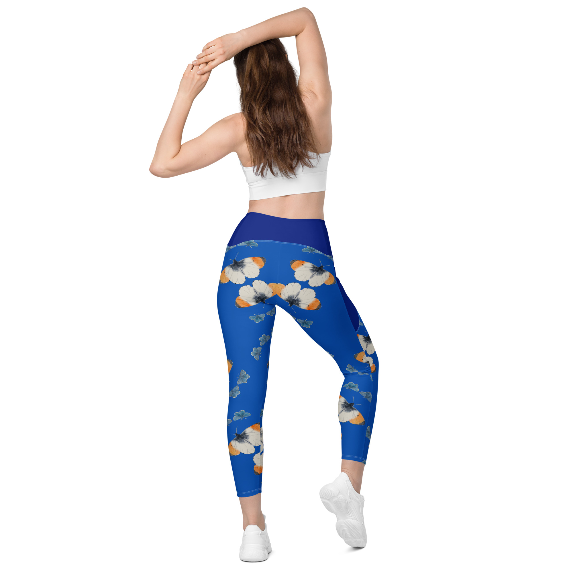 Crossover leggings with pockets (Orange Tip 4) - Image 3