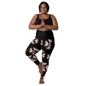 Crossover leggings with pockets (Orange Tip 3)