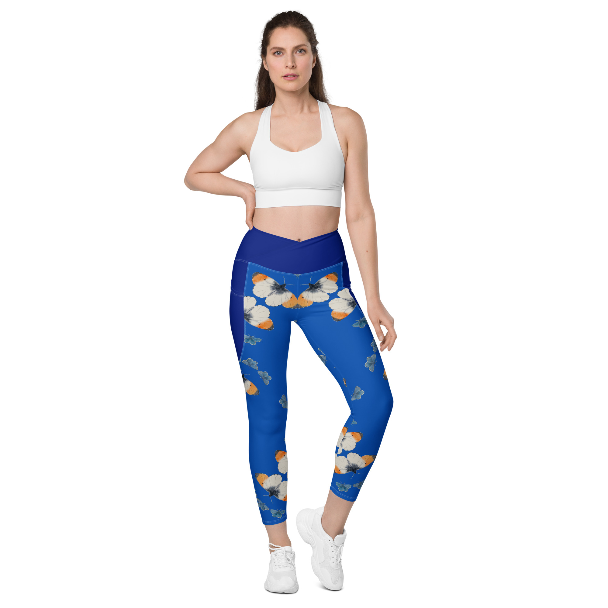 Crossover leggings with pockets (Orange Tip 4) - Image 4